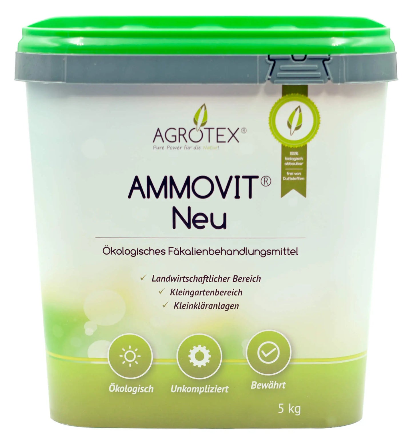 AMMOVIT NEU 5 kg - Ökologischer Sanitärzusatz für Campingtoiletten