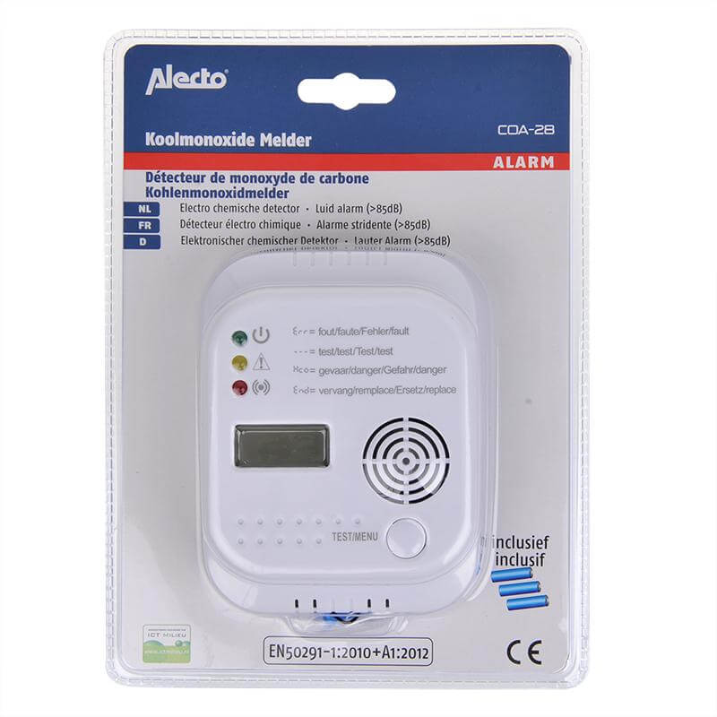 Alecto COA-28 Kohlenmonixid Melder 9V